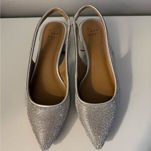 Target Silver Women's Pointed Slingback Heels